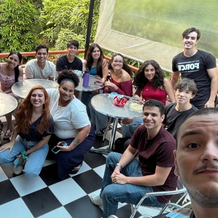 Encontro Marmeet no mezanino da EAUFBA